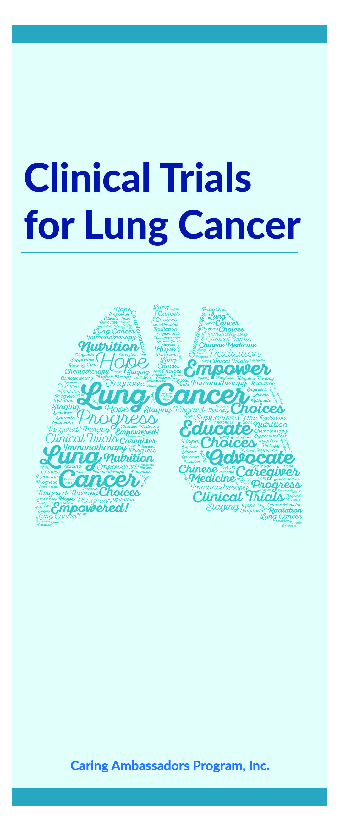 Clinical Trials for Lung Cancer Brochure