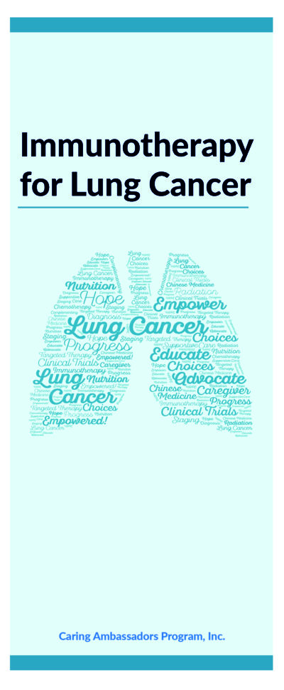Immunotherapy for Lung Cancer Brochure