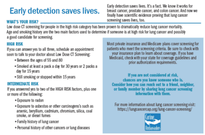 Lung Cancer Screening Post Card